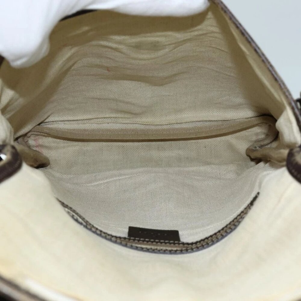 GUCCI GG Supreme Shoulder Bag PVC Beige 223666 Auth 70394 - Picture 10 of 15
